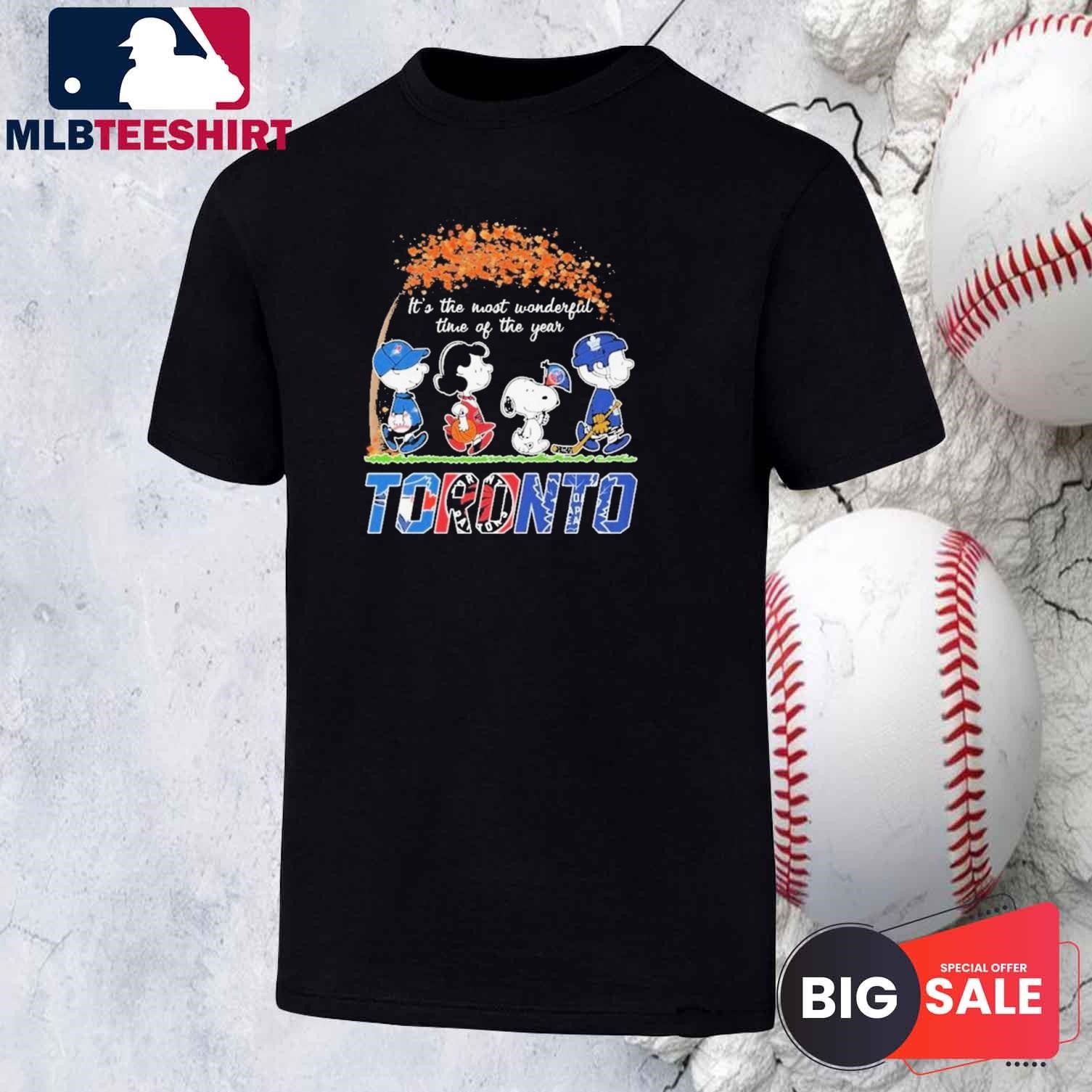 The Peanuts Movie Characters Toronto Sports It's The Most Wonderful Time Of The Year 2024 Shirt